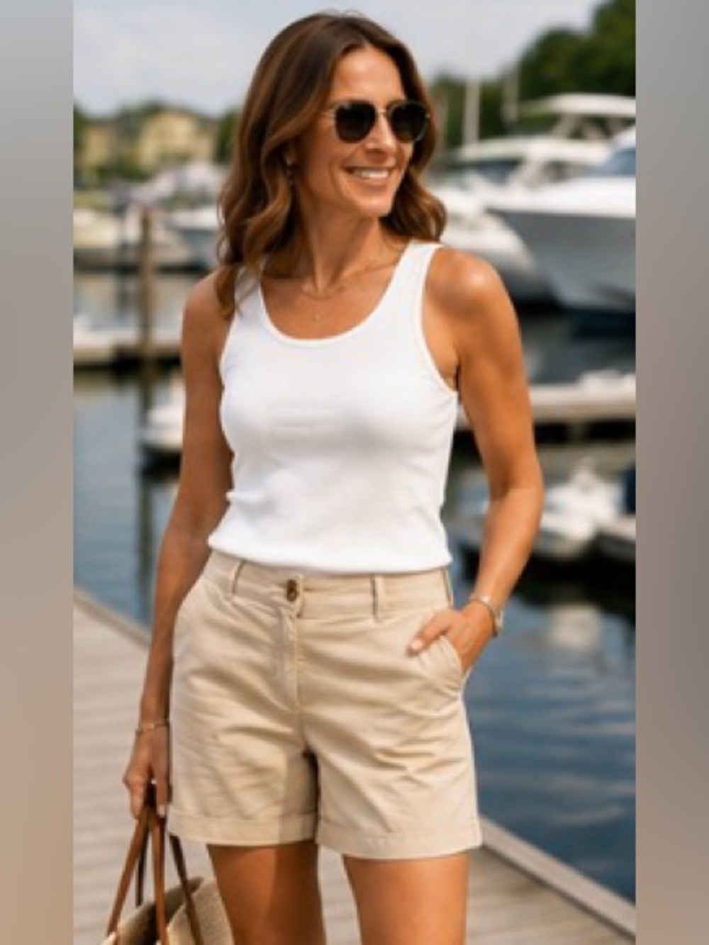 J. Jill Chino Shorts Size 10